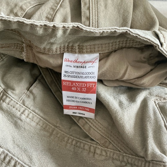 Weatherproof Men's Tan Pants size 40x32 - Picture 8 of 12